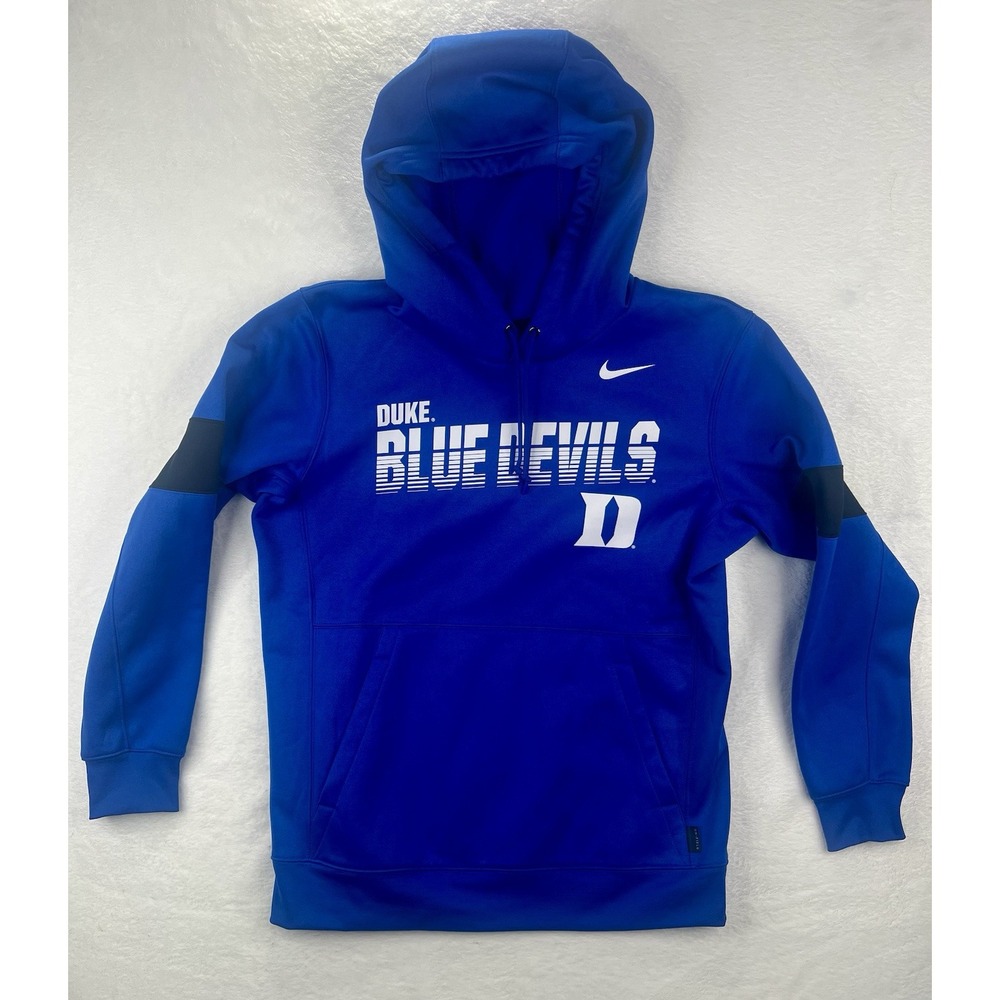 Nike Duke University Blue Devils Mens Sz Large Hoodie On Field Pullover Dri-Fit